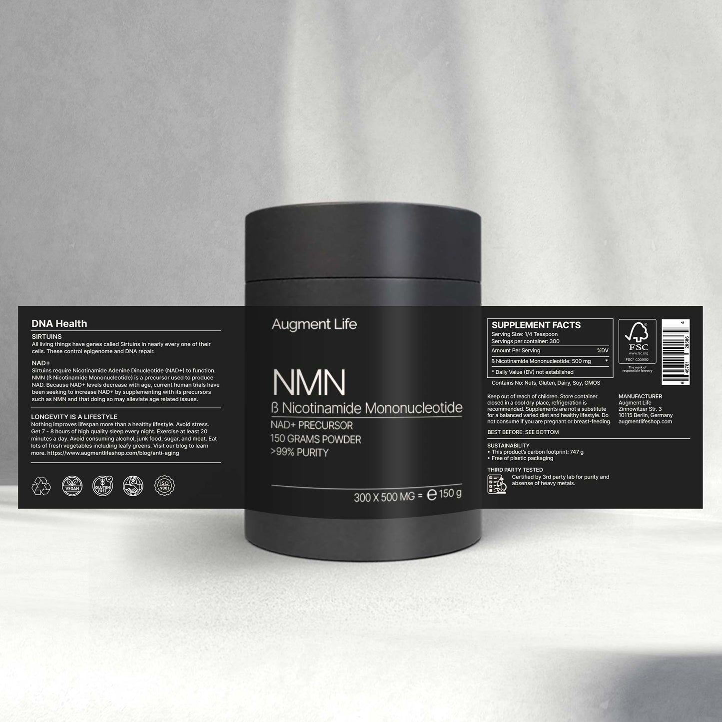 Nicotinamid-Mononukleotid – Pulver – 99% Reinheit – NMN