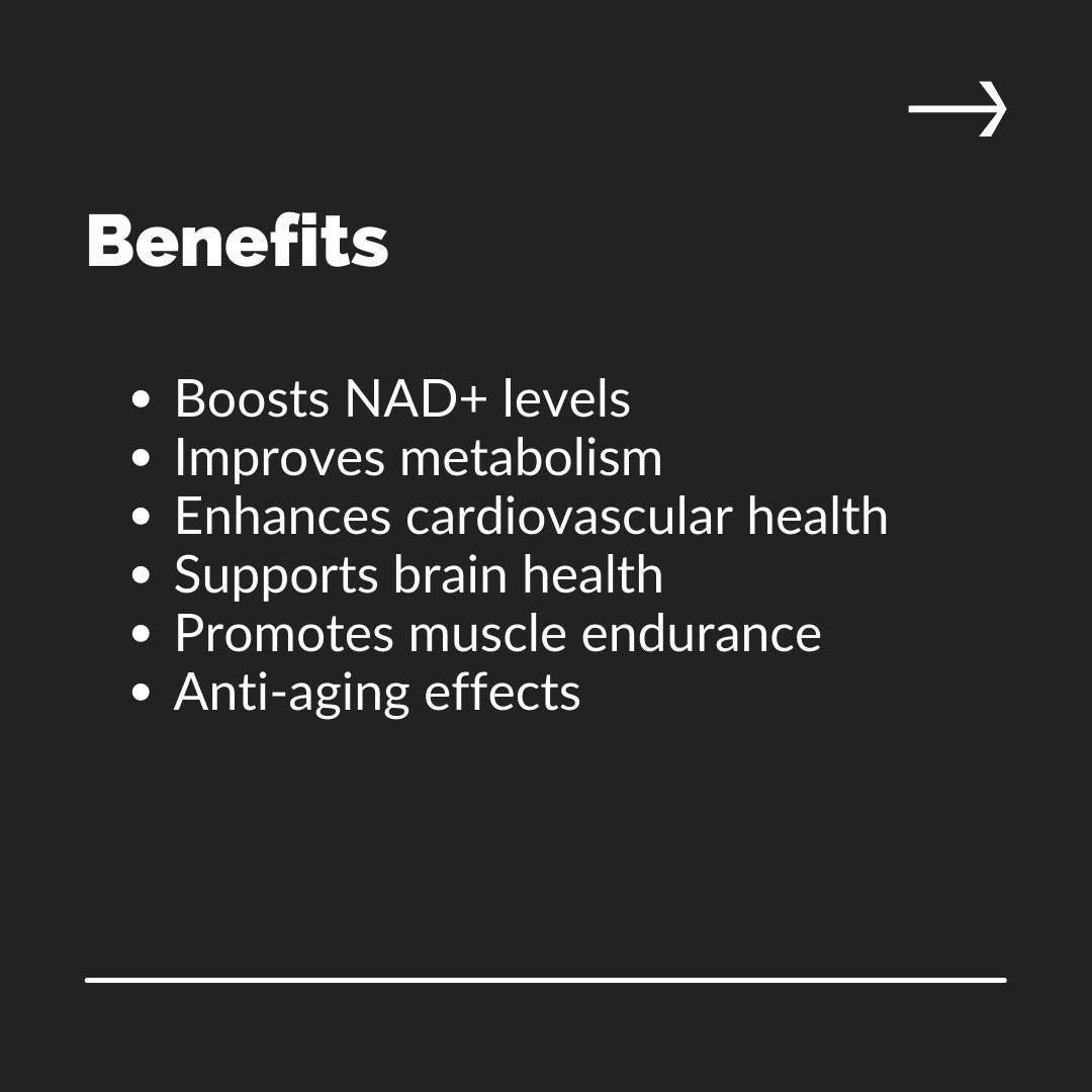 Nicotinamide Mononucléotide - 500 mg capsules - 99% Pureté - NMN
