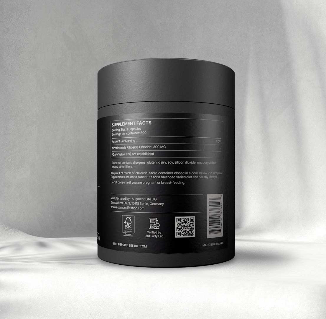 NR - Nicotinamide Riboside Chloride - 300 mg capsules - 99% Pure