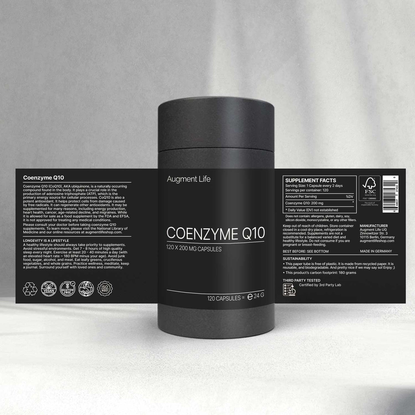 Coenzyme Q10 - 200 mg x 120 capsules