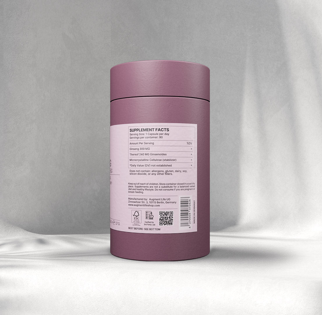 Ginseng - 300 mg x 90 capsules - Panax Ginseng - 80% Ginsenosides