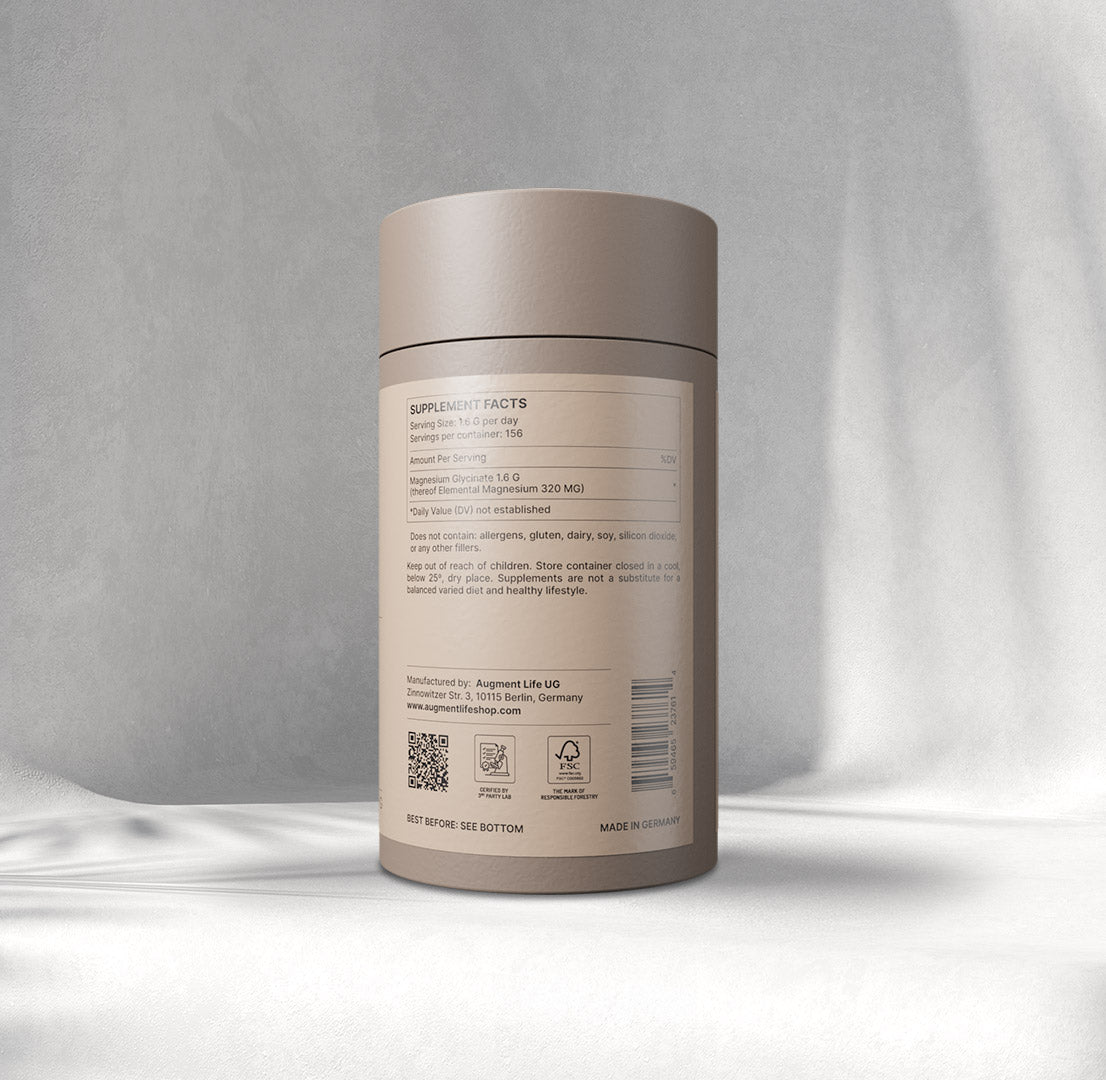 Magnésium Glycinate - poudre - 20% de magnésium élémentaire