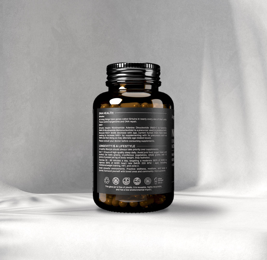 Nicotinamide Mononucleotide - 500 mg capsules - 99% Pure - NMN