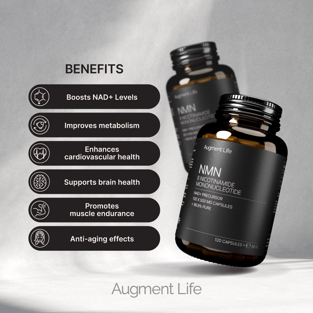 Nicotinamide Mononucleotide - 500 mg capsules - 99% Pure - NMN