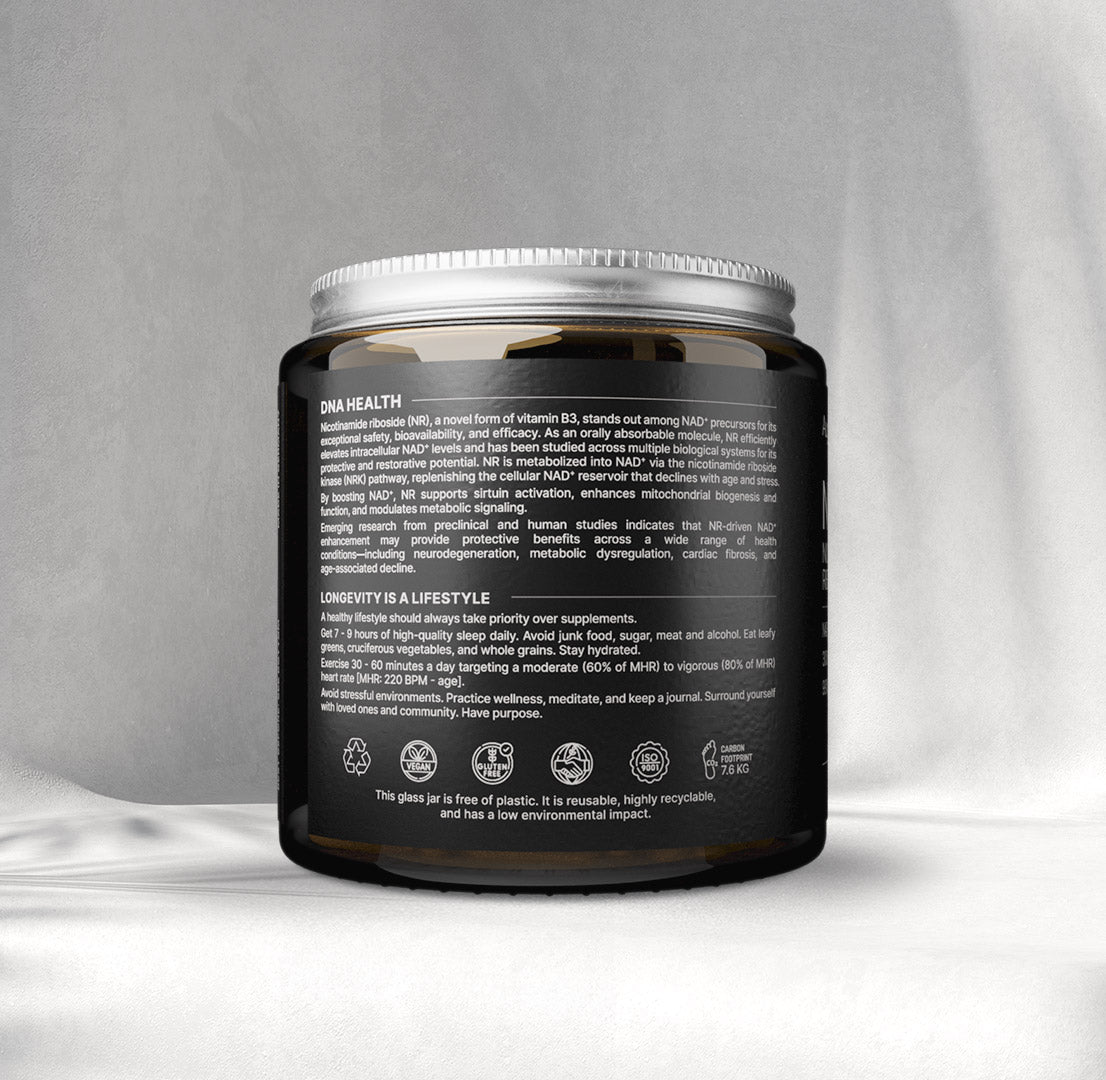 NR - Nicotinamide Riboside Chloride - 300 mg capsules - 99% Pure