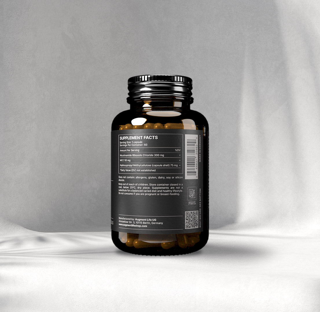 NR - nikotinamid ribozid klorid - 300 mg kapsule - 98% čistost