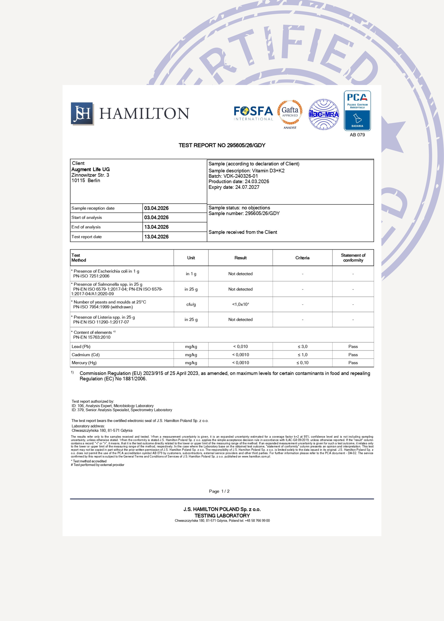 Vitamine D3 + K2 (MK7) - 120 capsules - 4000 iu + 75 µg