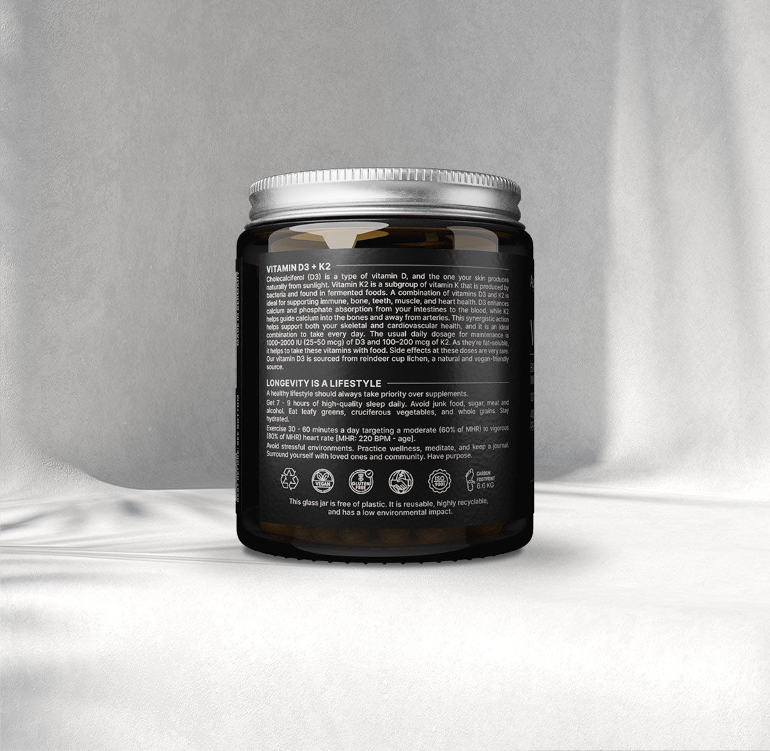 Vitamin D3 K2 (MK7) - 120 capsules - 4000 iu + 75 µg