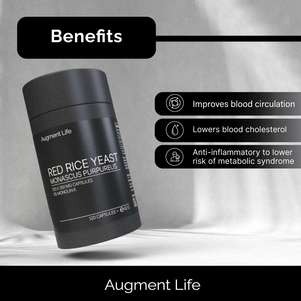 Red Yeast Rice - 350 mg x 120 capsules - 3% Monacolin K